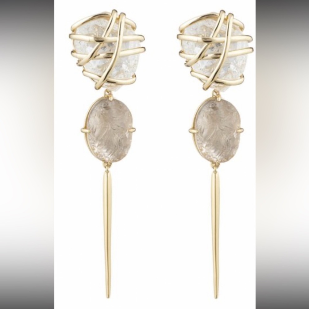 Alexis Bittar Cage Clip On earrings